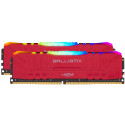 Ballistix 16GB Kit DDR4 2x8GB 3000 CL15 DIMM 288pin red RGB
