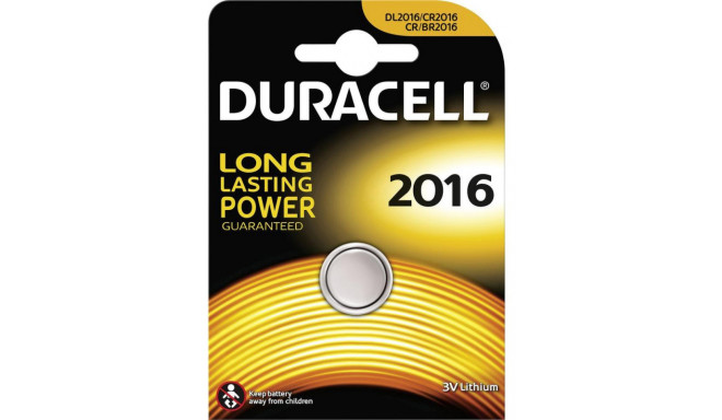 Duracell батарейка CR2016/DL2016 3V/1B