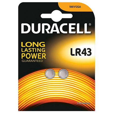 Duracell батарейка LR43 1,5V/2B