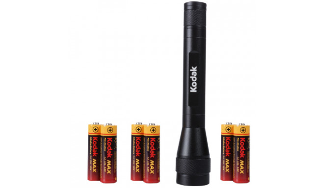 KODAK LED Taschenlampe 1Watt + 6 AA Max Batterien