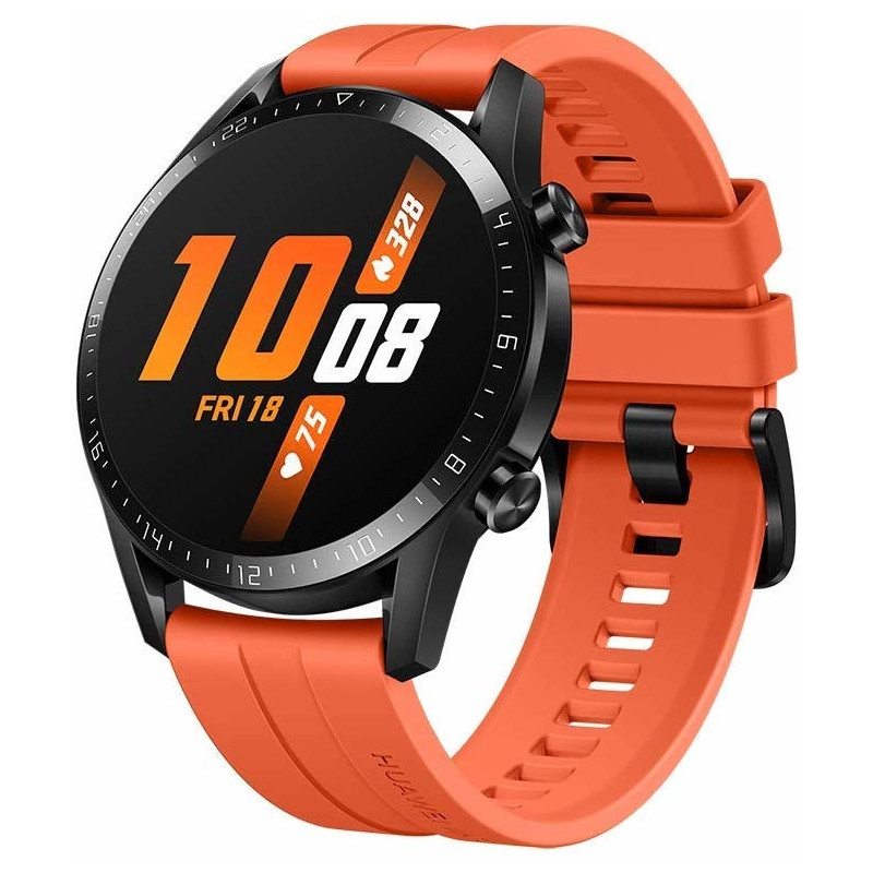 Huawei watch gt store orange fluoroelastomer strap