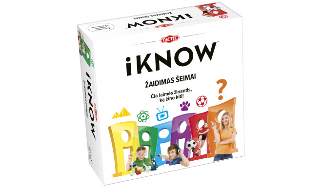 TACTIC Board game IKNOW Family quiz (In Lithuanian lang.)