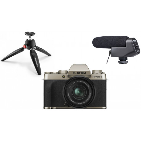 Fujifilm X-T200 Youtuber Kit, kuldne
