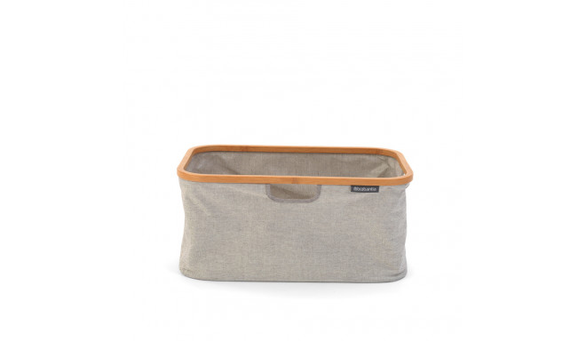 Pesukorv kokkupandav, 40L ; Brabantia ,11 81 80 bambusraamil,26.5x54xK-36cm/ Grey, hall tekstiil