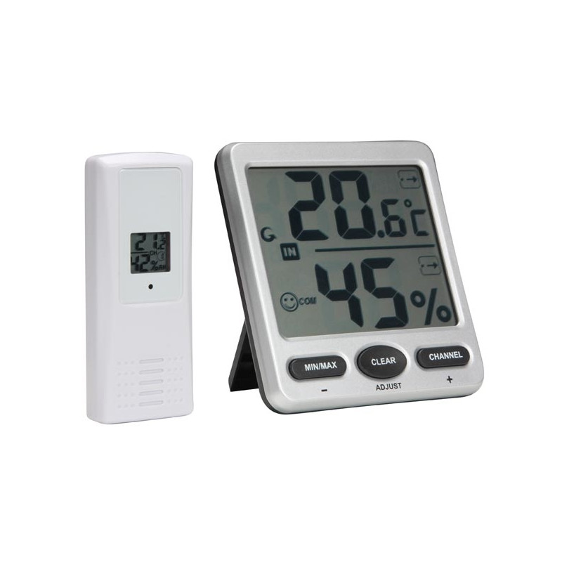 Digital LCD Indoor &Outdoor Thermometer Hygrometer RomeTemperature Humidity  Mete