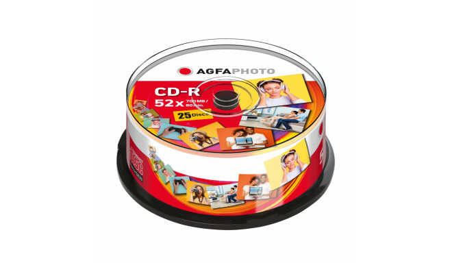 AgfaPhoto CD-R 80/700MB 52x Cakebox 25pcs