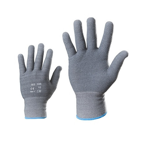 Kootud puuvill/spandex sõrmkindad 9