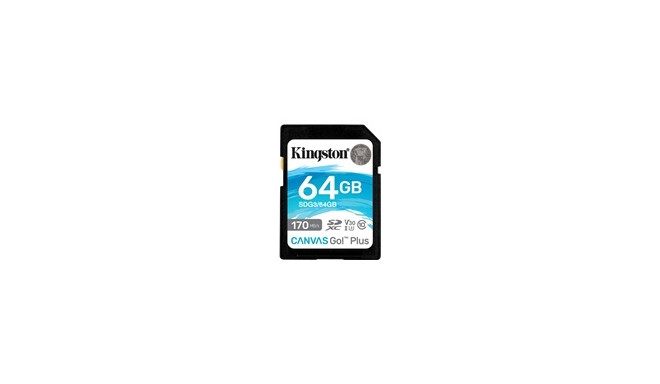 KINGSTON 64GB SDXC Canvas Go Plus mälukaart