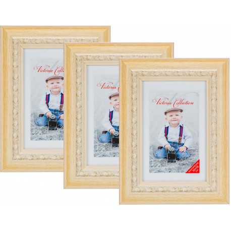 Photo frame Seoul 10x15, beige 3pcs (1303539)
