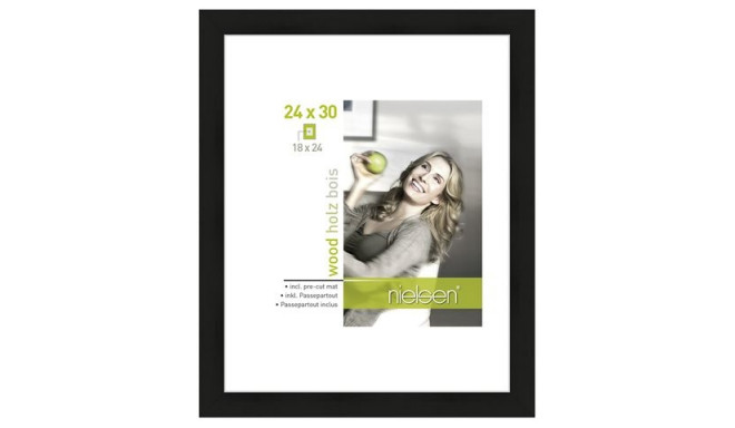 Nielsen Photo Frame 8988006 Apollon Black 24x30 / 18x24 cm