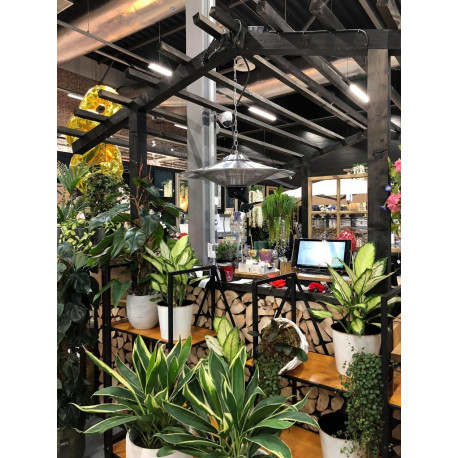 Infrapuna soojuskiirgur Veltron UFO CEILING-LED 2,5kW, must