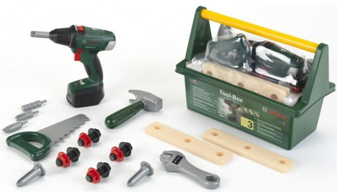 Bosch toolbox with cordless drill