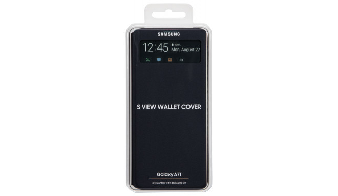 Samsung kaitseümbris S View Wallet Samsung Galaxy A71, must