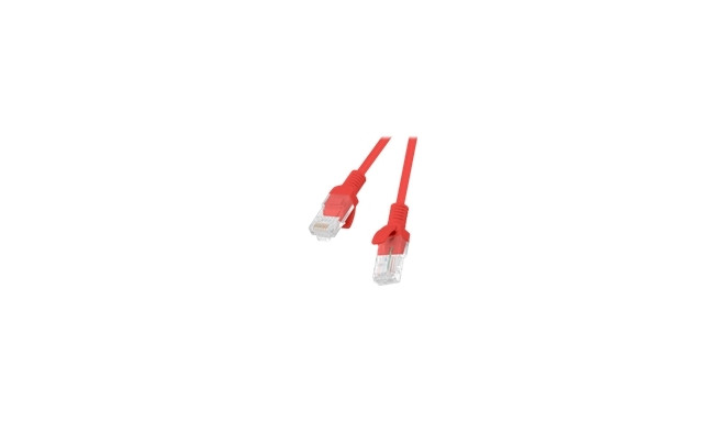 LANBERG PCU5-20CC-0050-R Lanberg Patchcord RJ45 cat. 5e UTP 0,5m Punane, 10-Pack