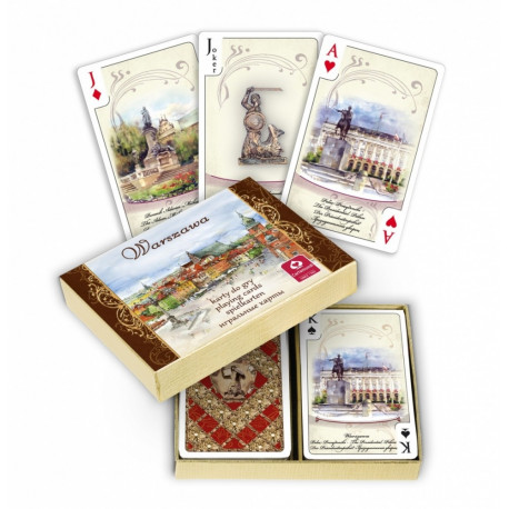 Cartamundi playing cards Warsaw Watercolor 2 x 55pcs