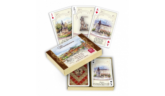 Cartamundi playing cards Warsaw Watercolor 2 x 55pcs