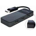 DeLOCK DisplayPort Splitter 1.4 1x DisplayPort> 3x DisplayPort (black, 30cm)