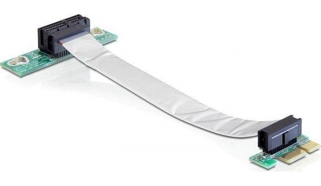 DeLOCK Riser card PCI Express x1> x1 with flexible cable 13 cm directed left riser card