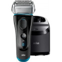 Braun Series 5 - 5190cc, razors (black / blue, value pack including 2 extra cleaning cartridges.)