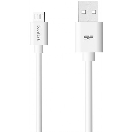 Silicon Power cable microUSB Boost Link 1m, white