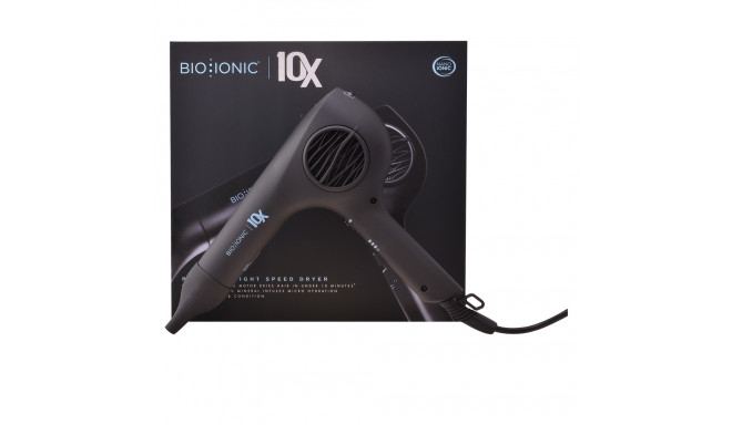 Bio Ionic hair dryer 10X Ultralight Speed Dryer, black