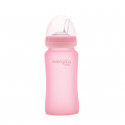EVERYDAY BABY glass straw bottle 240ml 6m+ Rose Pink 10384