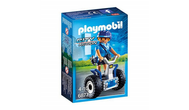 Piedzīvojumu Figūriņa City Action Police Balance Racer Playmobil 6877 Zils