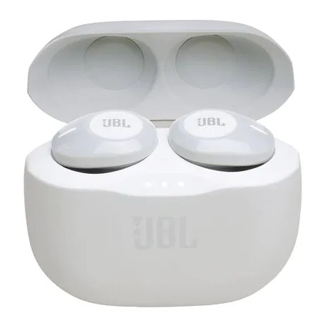 JBL juhtmevabad kõrvaklapid + mikrofon Tune 120, valge