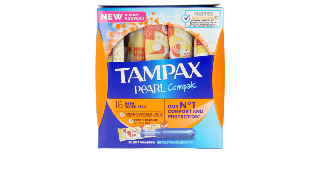 TAMPAX PEARL COMPAK tampón super plus 16 u