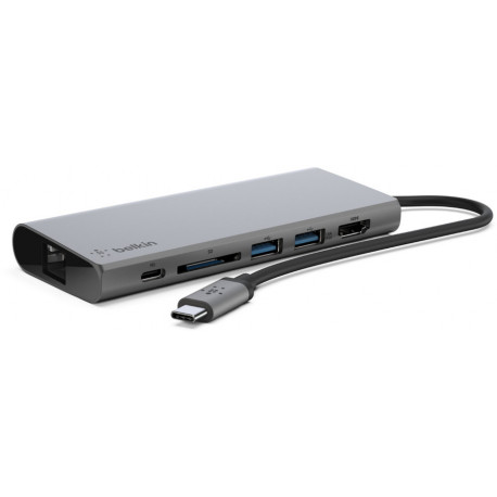 Belkin USB-C hub Multimedia, hall (F4U092btSG)
