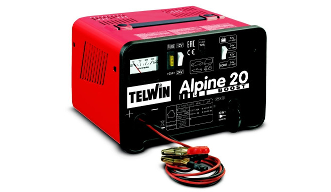 12/24V akulaadija Alpine 20 Boost ampermeetriga, Telwin