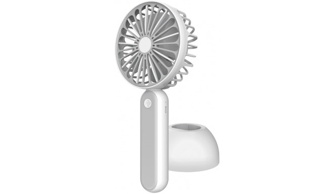 Platinet akuventilaator 1200mAh, valge/hall (45246)