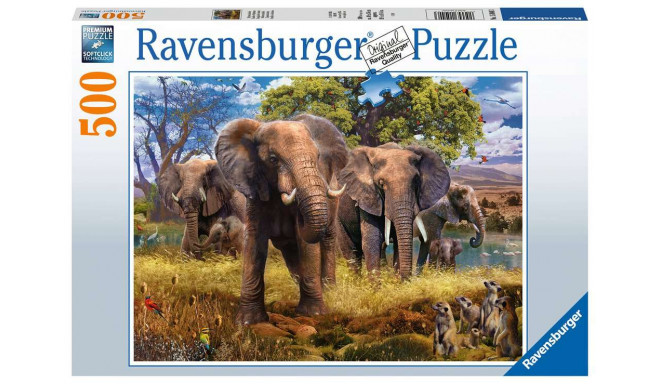Ravensburger puzzle Elephant Family 500pcs
