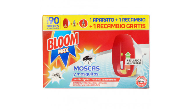 BLOOM MAX MOSCAS & MOSQUITOS apto.eléctrico + 2 recargas