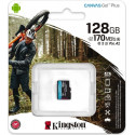 Kingston Canvas Go! Plus 128 GB microSDXC, memory card (black, UHS-I (U3), A2, Class 10, V30)