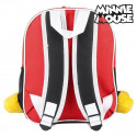 3D Bērnu soma Minnie Mouse Sarkans
