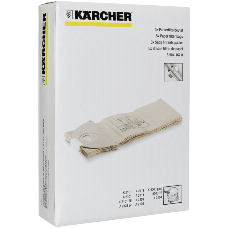 Reusable bag Kercher ecoaer Karcher for vacuum cleaner Karcher WD 2, mv 2, WD  2.200 - AliExpress