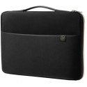 HP laptop bag 14", black/gold