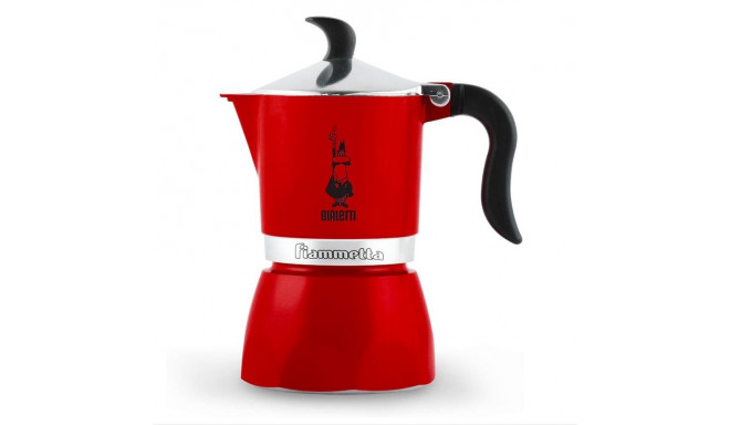 Bialetti Fiammetta Stovetop Espresso Maker Red 3 cups