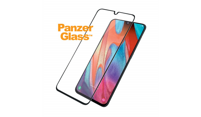 Ekraanikaitseklaas Samsung Galaxy A41, ümbrisesõbralik, musta äärega, PanzerGlass