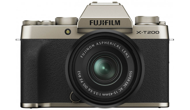Fujifilm X-T200 + 15-45mm Kit, gold (opened package)