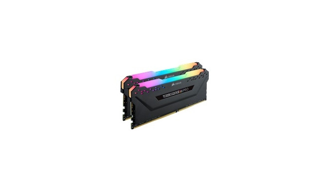 Corsair RAM DDR4 3600MHz 64GB 2x32GB DIMM Unbuffered 18-22-22-42 XMP 2.0 Vengeance RGB PRO Heatspreader