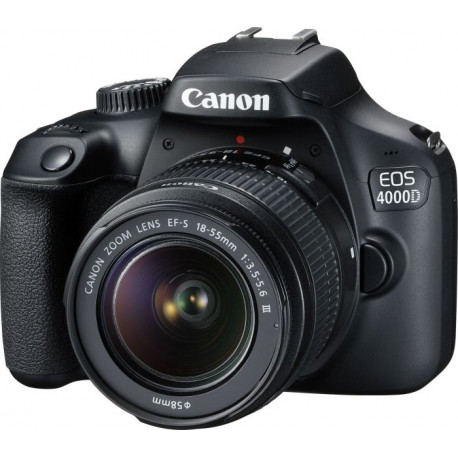 Canon EOS 4000D KIT (18-55mm III), digital camera (. Black, including Canon lens)
