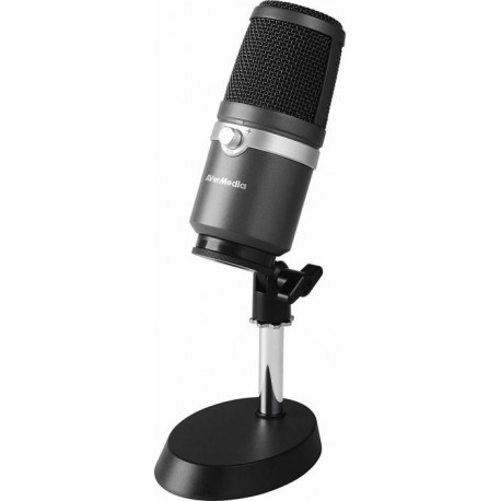 AVerMedia AM310 USB Microphone, Microphone (black / aluminum)