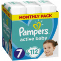 Pampers diapers ABD 7 112pcs