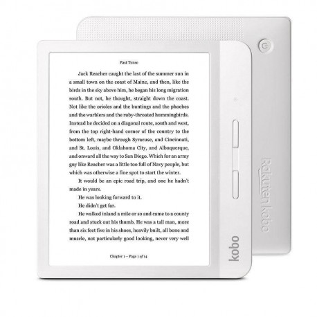 e-luger Kobo Libra H2O white/valge 7" HD touchscreen, IPX8