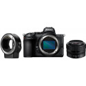 Nikon Z5 + Nikkor Z 24-50mm f/4-6.3 + objektiivi adapter FTZ