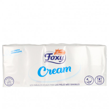FOXY CREAM pañuelos pieles sensibles 10 x 9 u