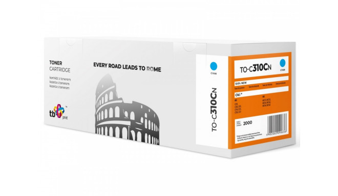 Toner for OKI C310 TO-C310CN cyan 100% new