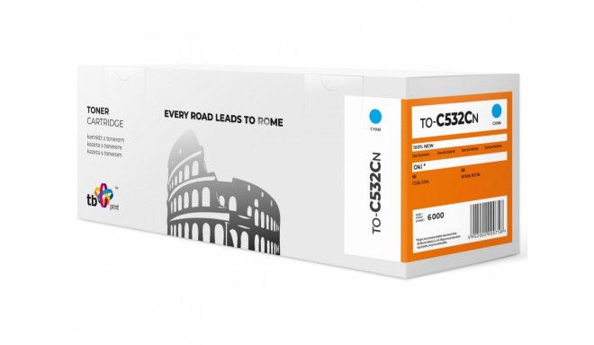 Toner for OKI C532 TO-C532CN Cyan 100% new